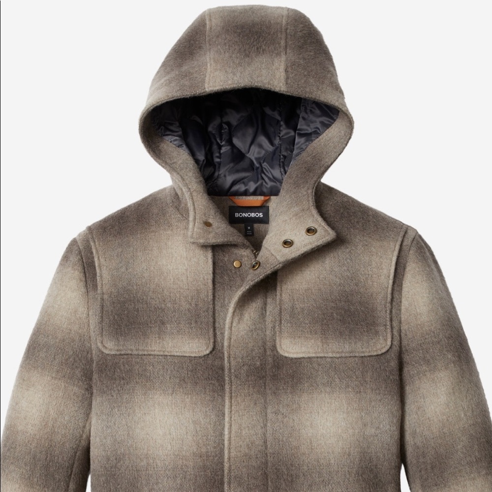 Bonobos wool alpaca duffel coat- NEVER WORN